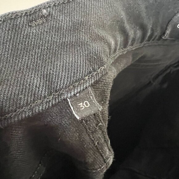 Goldsign Boot Cut Jeans Womens Size 30 Black High Rise High Waist Minimal - Picture 10 of 12